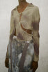 FLOWER DRAWSTRING TOPS -GREEN-